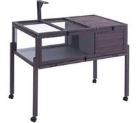 VEVOR Enclos roulant en bois pour tortues et reptiles – Intérieur/extérieur, éclairage