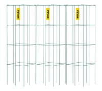 VEVOR Cages à tomates 37x37x100 cm support pour plantes de jardin 3PCS, cages carrées pour plantes robustes, tours à tomates en acier enduit de PVC vert pour légumes grimpants, plantes, fleurs, fruits