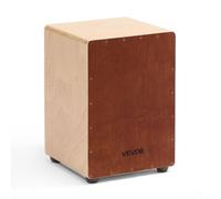 VEVOR Cajon avec Cordes de Caisse Claire Internes, Boite à Percussion Légère en Bois Bouleau, Instrument de Musique Portable avec Pieds en Silicone, pour Débutants, Professionnels, 30,5 x 30,5 x 43 cm