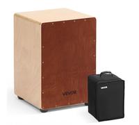 VEVOR Cajon avec Cordes de Caisse Claire Internes, Boite à Percussion Légère en Bois Bouleau, Instrument de Musique Portable avec Sac de Transport, pour Débutants, Professionnels, 30,5 x 30,5 x 43 cm