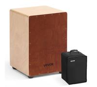 VEVOR Cajon avec Cordes de Caisse Claire Internes, Boite à Percussion Légère en Bois Bouleau, Instrument de Musique Portable avec Sac de Transport, pour Débutants, Professionnels, 30,5 x 30,5 x 43 cm