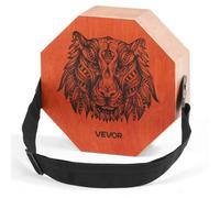 VEVOR Cajon Unique avec Cordes de Guitare Internes, Boite à Percussion Portable en Bois de Bouleau, Instrument de Musique avec Sangle Réglable, pour Débutants et Professionnels, 29,5 x 29,5 x 10 cm