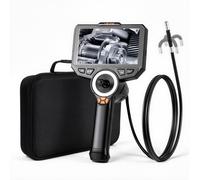VEVOR Caméra Endoscopique 360° 4 Voies Endoscope 1080p Caméra Inspection pour Canalisation Automobile avec Sonde IP67 6,2 mm, Éclairage, Écran IPS HD 6 pouces, Câble 1,5 m, Zoom 8x, Batterie 7000 mAh