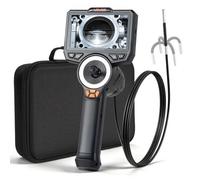 VEVOR Caméra Endoscopique 360° 4 Voies Endoscope avec Sonde 3,9 mm Caméra Inspection pour Canalisation et Automobile, avec Éclairage, Écran IPS HD 4,5 pouces, Câble Serpent Flexible 1,5 m, Zoom 8x