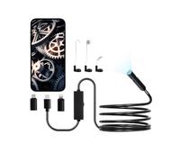 VEVOR Caméra Endoscopique avec Câble Semi-Rigide 3 m, Endoscope HD 1920p pour Android et iOS, avec 8 Lumières LED Réglables, Zoom, Étanche IP67, Caméra Serpent d'Inspection pour Automobile, Plomberie