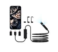VEVOR Caméra Endoscopique Double Objectif Endoscope Câble 3 m pour Android iOS