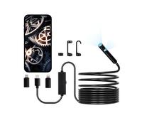 VEVOR Caméra Endoscopique Double Objectif Endoscope Câble 5 m pour Android iOS