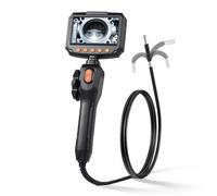 VEVOR Caméra Endoscopique Endoscope 180° 2 Voies Sonde 6,2 mm IPS HD 4,3 pouces