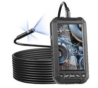 VEVOR Caméra Endoscopique Endoscope Inspection Triple Objectif avec Écran IPS 5"