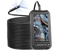 VEVOR Caméra endoscopique Endoscope à triple objectif 1080P 8+2 LED Écran IPS 5" 15 m 32 Go IP67