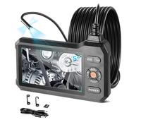 VEVOR Caméra Endoscopique Endoscope Triple Objectif Éclairage IPS HD 5 pouces