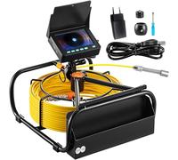 VEVOR Caméra d'Inspection Canalisation d'Égout 30 m Écran 4,3" 6 LED Réglables