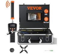 VEVOR Caméra Inspection Canalisation avec Localisateur 512 Hz Endoscope Drain 30 m Écran 17,8 cm Enregistreur Dvr Étanche IP68 12 Led Réglables Carte Sd