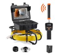 Endoscope Numérique - VEVOR - Écran 9'' Câble 50m Caméra d'Inspection Canalisation d'Égout Sonde 512 Hz Localisateur