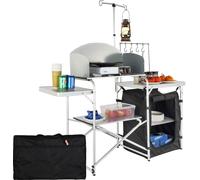 VEVOR Camping Table de cuisine pliante Table de cuisine portable 1 armoire & paravent