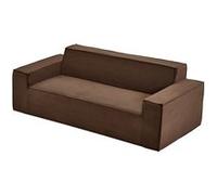VEVOR Canapé Moderne en Velours Côtelé 211x97x73cm Capacité 410kg Confortable et Spacieux Marron