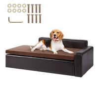 VEVOR Canapé pour Animaux de Compagnie, canapé-lit pour Chiens et Chats de Grande Taille, canapé en Cuir Souple pour Chien, capacité de Charge 50 kg, canapé Repos Confortable pour Animaux domestiques