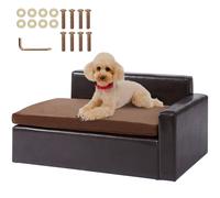VEVOR Canapé pour animaux de compagnie, canapé-lit pour chiens et chats de taille moyenne, canapé en cuir souple pour chien, capacité de charge 50 kg, canapé repos confortable pour animaux domestiques