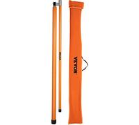 VEVOR Canne Télescopique Mesure Hauteur, Bâton de Mesure de la Hauteur de Charge Plage 140-457 cm, en Fibre de Verre avec Poteau Réglable, Non Conducteur avec Sac de Transport, pour Transport Camion