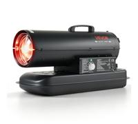 VEVOR Canon à Chaleur Diesel 20 kW, Chauffage Diesel/Kérosène à Air Pulsé | Générateur d'Air Chaud pour Garage, Entrepôt, Atelier, Hangar et Chantier, avec Thermostat Réglable, Acier au Carbone, Noir