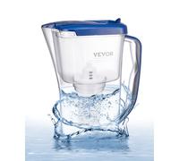 VEVOR Carafe Filtrant Pichet 9 Tasses Capacité de Filtre 150 L en 5 Étages