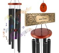 VEVOR Carillon à vent carillon éolien pour extérieur en aluminium 1042 mm noir