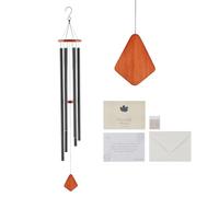 VEVOR Carillon à Vent extérieur, 1524 mm, Carillon éolien au Ton Profond avec 6 Tubes, Grande Cloche à Vent commémoratif Unique pour Anniversaire, pour terrasse, Porche, Jardin et arrière-Cour, Noir