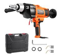 VEVOR Carotteuse à Diamant Diamètre de Perçage 20-180 mm, Perceuse au Diamant Portative 2600 W, Appareil de Forage Diamant Perçage Humide et Sèche, avec Mallette de Transport, pour Béton Construction