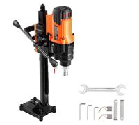 VEVOR Carotteuse à Diamant Diamètre de Perçage 20-200 mm, Perceuse au Diamant avec Support 3000 W, Appareil de Forage Diamant Perçage Humide et Sèche, pour Béton, Brique, Marbre, Construction