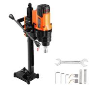 VEVOR Carotteuse à Diamant Diamètre de Perçage 20-200 mm, Perceuse au Diamant avec Support 3000 W, Appareil de Forage Diamant Perçage Humide et Sèche, pour Béton, Brique, Marbre, Construction