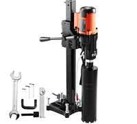 VEVOR Carotteuse à Diamant sur Bâti Max. Diamètre 20 cm Profondeur 60 cm | 2500 W Perceuse au Diamant Perçage Humide et Sec 750 tr/min Appareil de Forage pour Béton, Armé, Chantier de Construction