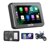 VEVOR Carplay sans Fil pour Moto 5" GPS Écran Tactile HD Double Bluetooth, Compatible Apple CarPlay et Android Auto, Assistant Vocal Siri/Google, Indice de Protection IP67, Compatible avec Motos BMW