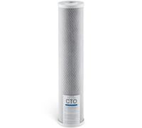 VEVOR Cartouche de Rechange pour Filtre à Eau Toute la Maison 1PC 115x507 mm, Filtre de Remplacement pour Système de Filtration d'Eau Domestique en 3 Étages, Charbon Actif CTO, Réduit le Chlore
