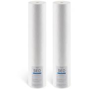 VEVOR Cartouche de Rechange pour Filtre à Eau Toute la Maison 2PCs 115x507 mm, Filtre de Remplacement pour Système de Filtration d'Eau Domestique, en Polypropylène, Réduit Chlore Sédiments Odeurs