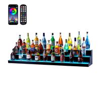VEVOR Présentoir à Bouteilles Lumineux Étagère à Vins 3 Niveaux 152,2 cm Bar