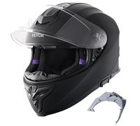VEVOR Casque de Moto intégral, Casque ABS et Haute densité, avec Emplacement Bluetooth et Lentille Interchangeable, Casque Motocross Confortable approuvé ECE, pour Jeunes et Adultes, XL（57-58cm）