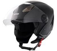 VEVOR Casque moto 3/4 Bluetooth ABS haute densité Approuvé DOT Taille L pour jeunes