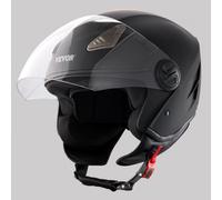 VEVOR CASQUE MOTOCYCLE 3/4 Casque moto, Taille S, Casque en ABS, Homologué Ece, Casque Motocross Confortable, Convient aux Adolescents et aux Adultes, Noir