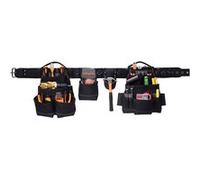VEVOR Ceinture Porte Outil 18 Poches Ceinture à Outils Tour de Taille Ajustable 80-131 cm Sacoche Charpentier Amovible et Réglable Sac à Outils pour Électricien Construction Homme Chantier Bricolage