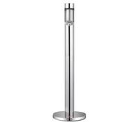 VEVOR Cendrier Urbain Cylindrique, Poubelle à Mégots de Cigarettes en Acier Inoxydable, Dispositif de Collecte des Mégots sur Pied, Résistant aux Intempéries pour Jardin Restaurant Hôtel Bar, Argenté