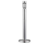 VEVOR Cendrier Urbain Cylindrique, Poubelle à Mégots de Cigarettes en Acier Inoxydable, Dispositif de Collecte des Mégots sur Pied, Résistant aux Intempéries pour Jardin Restaurant Hôtel Bar, Argenté