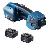 VEVOR Cercleuse électrique pour sangles PP PET 0,89-1,6 cm, outil de cerclage portable avec affichage numérique, machine à cercler automatique alimenté par batterie pour palettes boîtes d'emballage