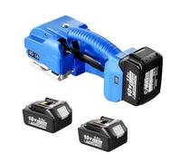 VEVOR Cercleuse électrique pour sangles PP PET 0,89-1,6 cm, outil de cerclage portable avec affichage numérique, machine à cercler automatique alimenté par batterie pour palettes boîtes d'emballage