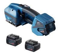 VEVOR Cercleuse électrique pour sangles PP PET 0,89-1,6 cm, outil de cerclage portable avec affichage numérique, machine à cercler automatique alimenté par batterie pour palettes boîtes d'emballage