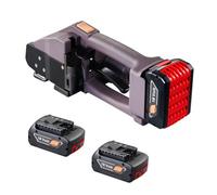 VEVOR Cercleuse électrique pour sangles PP PET 1-2 cm, outil de cerclage électrique portable avec affichage numérique, machine à cercler auto alimenté par batterie pour palettes boîtes d'emballage