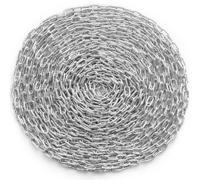 VEVOR Chaîne à Maillons en Acier au Carbone Galvanisée, 6 mm x 30,5 m, Capacité de Charge 698 kg, Deux Connecteurs Rapides, Chaîne pour Remorquage, Suspension, Camping, Attacher Animaux de Compagnie