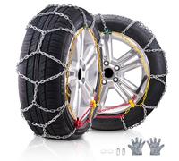 VEVOR 2PCs Chaînes à Neige Antidérapantes en Acier Allié au Manganèse pour Pneus