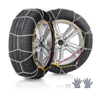 VEVOR Chaînes à Neige pour Pneu de Voiture en Acier Allié au Manganèse 2PCs