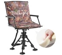 VEVOR Chaise de Chasse Siège Pivotante à 360° et Pliable avec Housse Accoudoirs