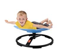 VEVOR Chaise pivotante éléphant pour enfants, 100 kg, carrousel sensoriel pour autisme, siège rotatif à 360°, avec base en métal antidérapante, pour coordination, équilibre et concentration, bleu
